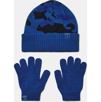 Čepice Chlapecká čepice Under Armour B Beanie/Glove Combo-BLU - Kluci Under Armour modrá 3071741