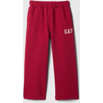 GAP Baby široké tepláky s logem - Holky GAP tmavě červená 3071361