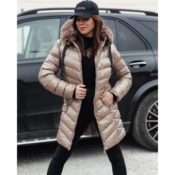 Dámský kabát Dámský kabát DSTREET CRYSTAL BÉŽOVÁ M
