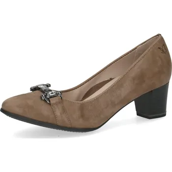 Dámské lodičky Dámské kožené lodičky 9-22302-43-702 Caprice hnědá Barva: olive pearl, Velikost: 39