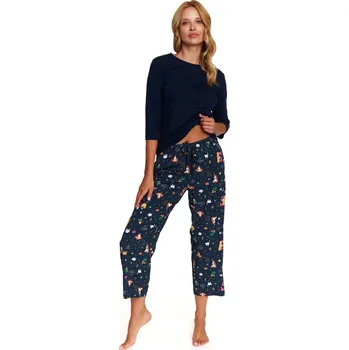 Pánské pyžamo Dámské pyžamo 7162 Yoga - Doctornap tmavě modrá XL