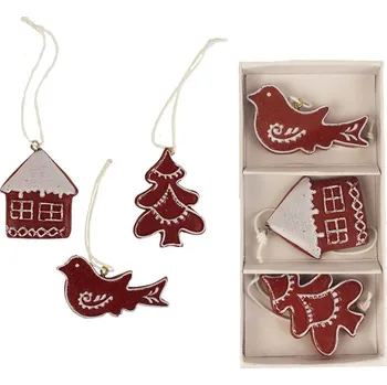 Vánoční dekorace Vánoční dekorace, 3 ks K1148