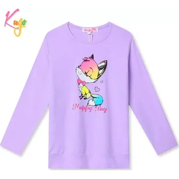 Dívčí tričko dl.r. Kugo HC9295 fialové