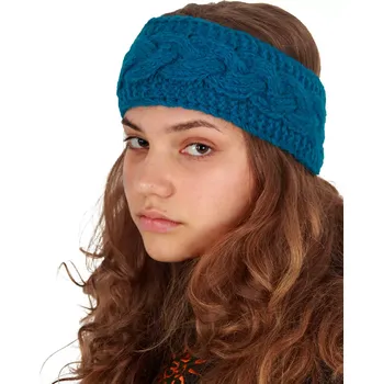 Zimní čelenka Vlněná pletená čelenka Ximena Blue