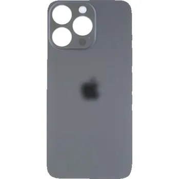Náhradní díl pro mobilní telefon Sklo zadního krytu s větším otvorem na kameru iPhone 14 Pro Max - vesmírně černé IPH0798