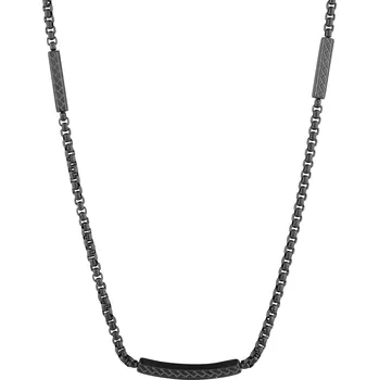 Náhrdelník EVOLUTION GROUP CZ Náhrdelník pánský z matné černé oceli - 42007.3