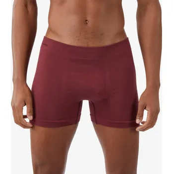 Pánské spodní prádlo FORCLAZ Pánské turistické merino boxerky MT 900 M KAŠTANOVÁ