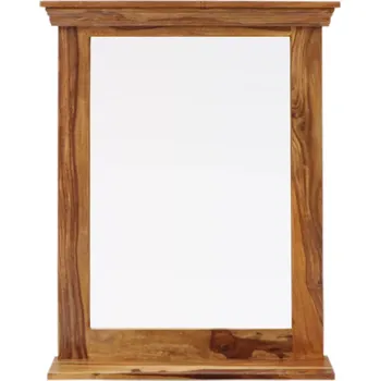 Zrcadlo Zrcadlo Jali 70x90 z indického masivu palisandr
