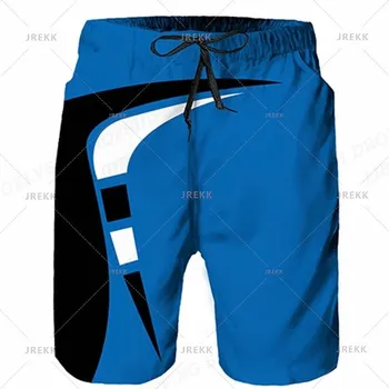 Pánské kraťasy Plavecké šortky unisex s kontrastním potiskem Velikost: L, Barva (Varianta): GSH11751