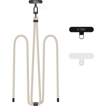 TECH-PROTECT C7S ROPE CROSSBODY STRAP TAUPE/BLACK