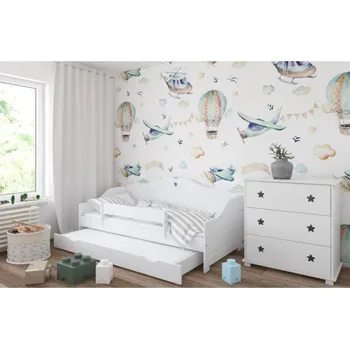 Postel Postel Fiona 160/80 cm - bílá + matrace + šuplík