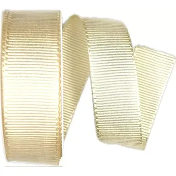 Stuha Stuha rypsová ELEGANCE CREME krémová 25mm x 3m (7,- Kč/m) (Stuha rypsová, krémová, lesklá, oboustranná)