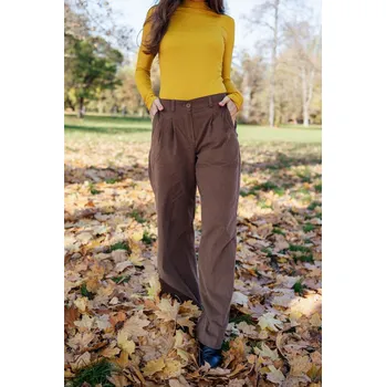 Kalhoty Margot hnědé Velikost: XS