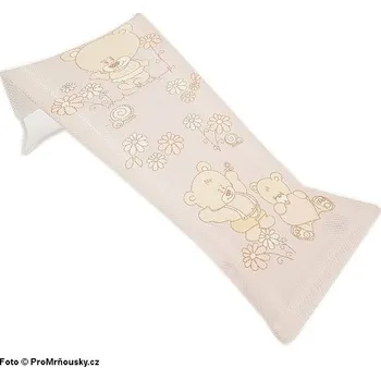 Lehátko do vany Tega Lehátko do vaničky látkové MEDVÍDEK BÉŽOVÉ