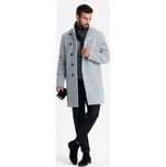 Pánský kabát OMBRE OM-COWC-0120 GREY MELANGE XL