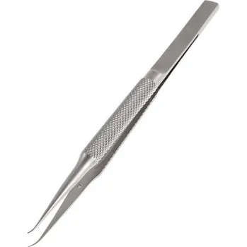 Péče o řasy a obočí Zakřivená pinzeta z wolframové oceli TL0014