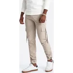 Pánské kalhoty OMBRE OM-PACG-0197 SAND L