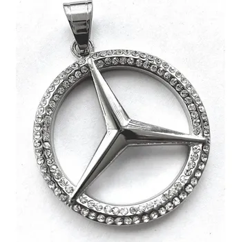 Přívěsek Prosperk Přívěsek Mercedes ocelový Barva: Zlatá