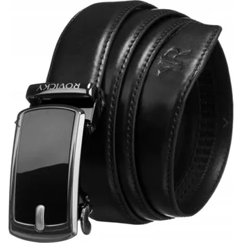 Peněženka Rovicky pánský kožený pásek s automatickou přezkou černá