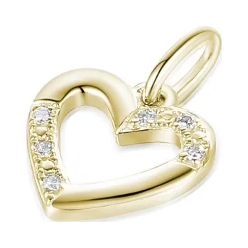 Přívěsek Gems, Decentní přívěsek Dony, žluté zlato s diamanty, 585-38-2-8003.0Z00.0.00.HSISC.000.21