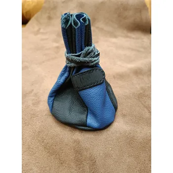 kožený měšec Barva: černá/modrá