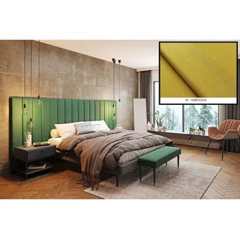 Předsíňová stěna Čalouněný panel Long 5 cm - hořčicová 07