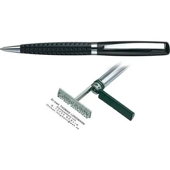 Heri Germany Heri Classic Grip Black, kuličkové pero s razítkem V6422