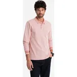 Pánské triko OMBRE OM-POLS-0129 PINK MELANGE M