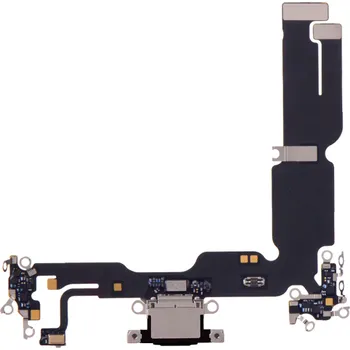 Nabíjecí port Flex kabel iPhone 15 Plus - černý Genuine IPH0239