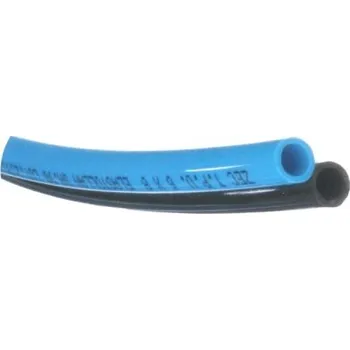 Zahradní hadice POLYURETANOVÁ DVOJITÁ HADICE DUO - na vzduch a plyny, 7 Bar, modrá-černá (-35/+60°C), 10x8 mm