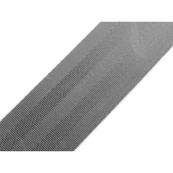 Hladký popruh s leskem šíře 50 mm METRÁŽ - 2 šedá