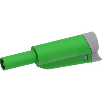 Měřicí kabel Electro PJP 1076-CD1-V laboratorní zástrčka zástrčka, rovná Ø pin: 4 mm zelená 1 ks