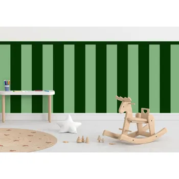 Tapeta Textilní samolepící tapeta - Obdélník - Lahvově zelená barva Kombinace, 100cm