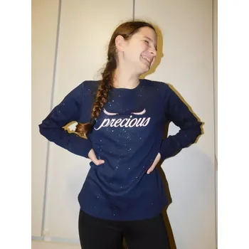 Dívčí tričko dl.r. Kugo ST3526 tmavě modré