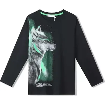 Chlapecké tričko dl.r. Kugo DT9368 černé