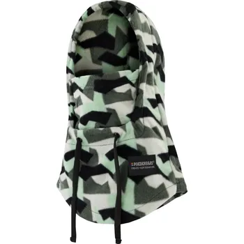 Kukla Zimní kukla Poederbaas Balaclava Fleece Green zelená