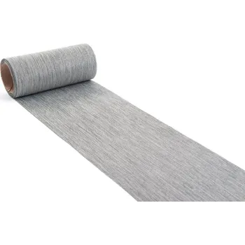 Dekorační látka s leskem 12 cm Šedá