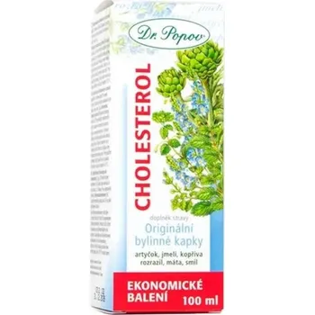 Přírodní produkt DR. POPOV Cholesterol bylinné kapky 100ml
