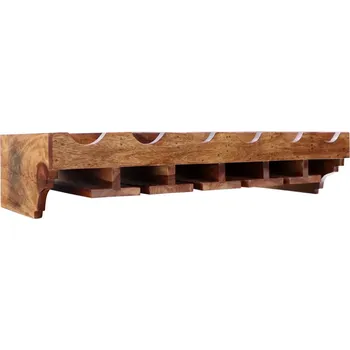 police Závěsná police na víno a sklenice 70x30x15