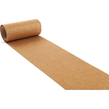 Dekorační látka s leskem 12 cm Zlatá