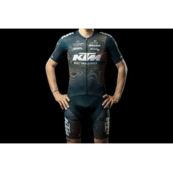 cyklistické kraťasy Cyklistické kraťasy KTM Factory Team Replika Barva: Černá, Velikost: L