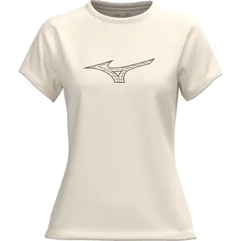 Dámské tričko Dámské sportovní tričko Mizuno Athletics RB Tee / Pristine Velikost: XS