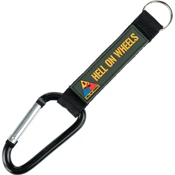 Klíčenka s karabinou Hell on Wheels zelená