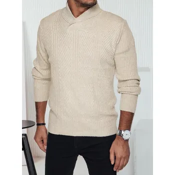 Pánské oblečení Pánský béžový svetr Dstreet DStreet krémová 3077395