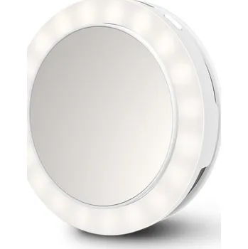 MEDISANA ECOMED CM-20E Selfie Mirror - kompaktní selfie zrcadlo s LED osvětlením - průměr 9cm