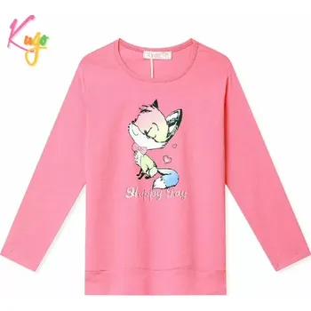 Dívčí tričko Dívčí tričko dl.r. Kugo HC9295 světle růžové