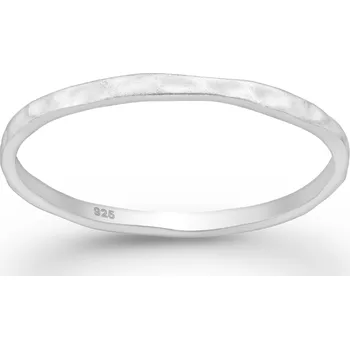 Prsten Prstýnkárna Minimalistický stříbrný prsten tepaný matný 1,5 mm AG 925 ≤ 0,9 g Velikost prstenu: 11 (64/65)