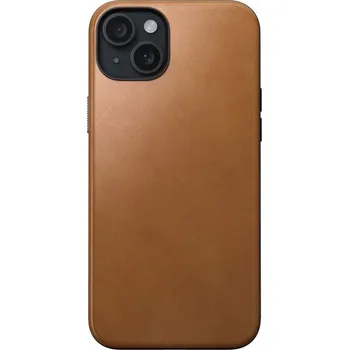 Telefonní příslušenství Nomad Modern Leather Case Nomad Modern Leather Case - ochranný kryt s MagSafe pro iPhone 15 Plus, hnědá Hnědá