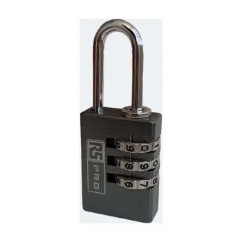 Visací zámek Ne Kódový visací zámek, Hliník Vnitřní, venkovní 3mm třmen, Šedá