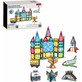 ostatní stavebnice Magnetická stavebnice Kaleidoscop - Magnetic Tiles 100+99ks